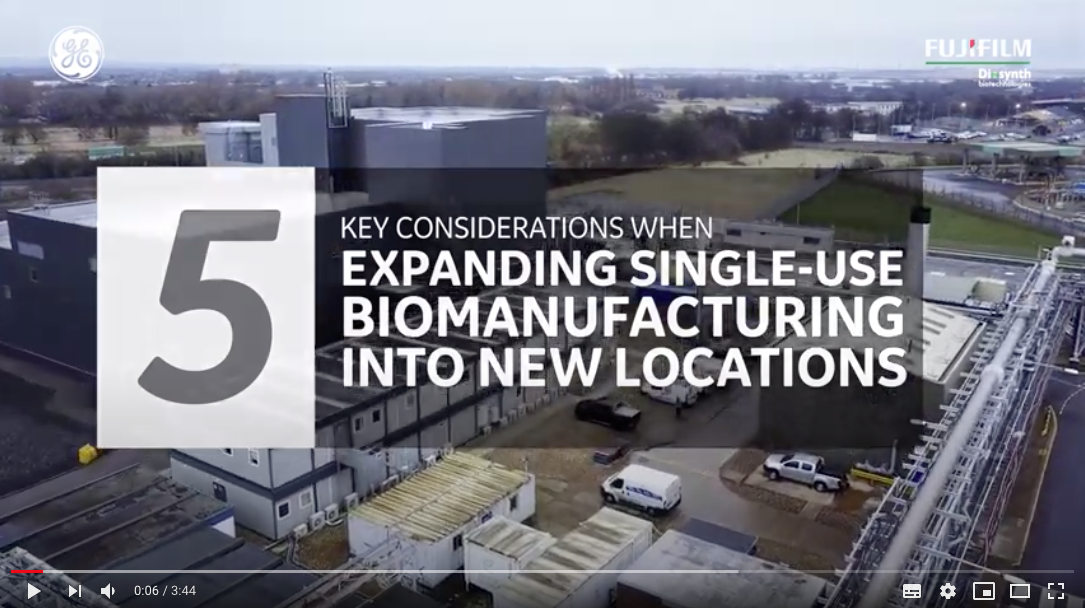 Video about 5 key considerations when expanding single use biomanufcaturing into new location