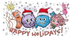 Happy holidays illustration